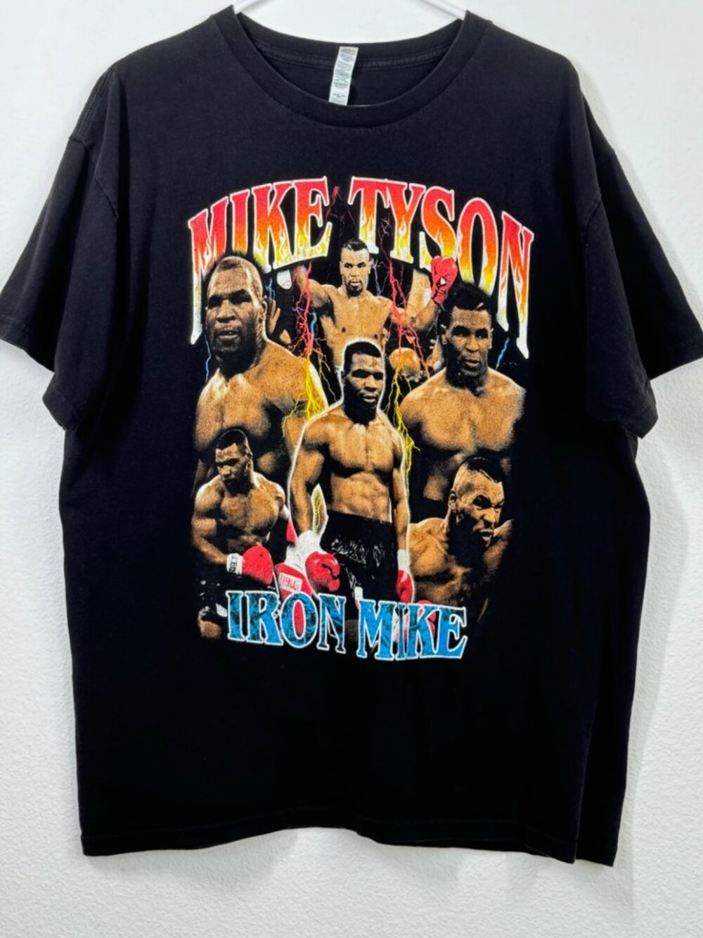 Mike Tyson Graphic T Shirt Mens XL Black Short Sleeve Iron Mike Alstyle